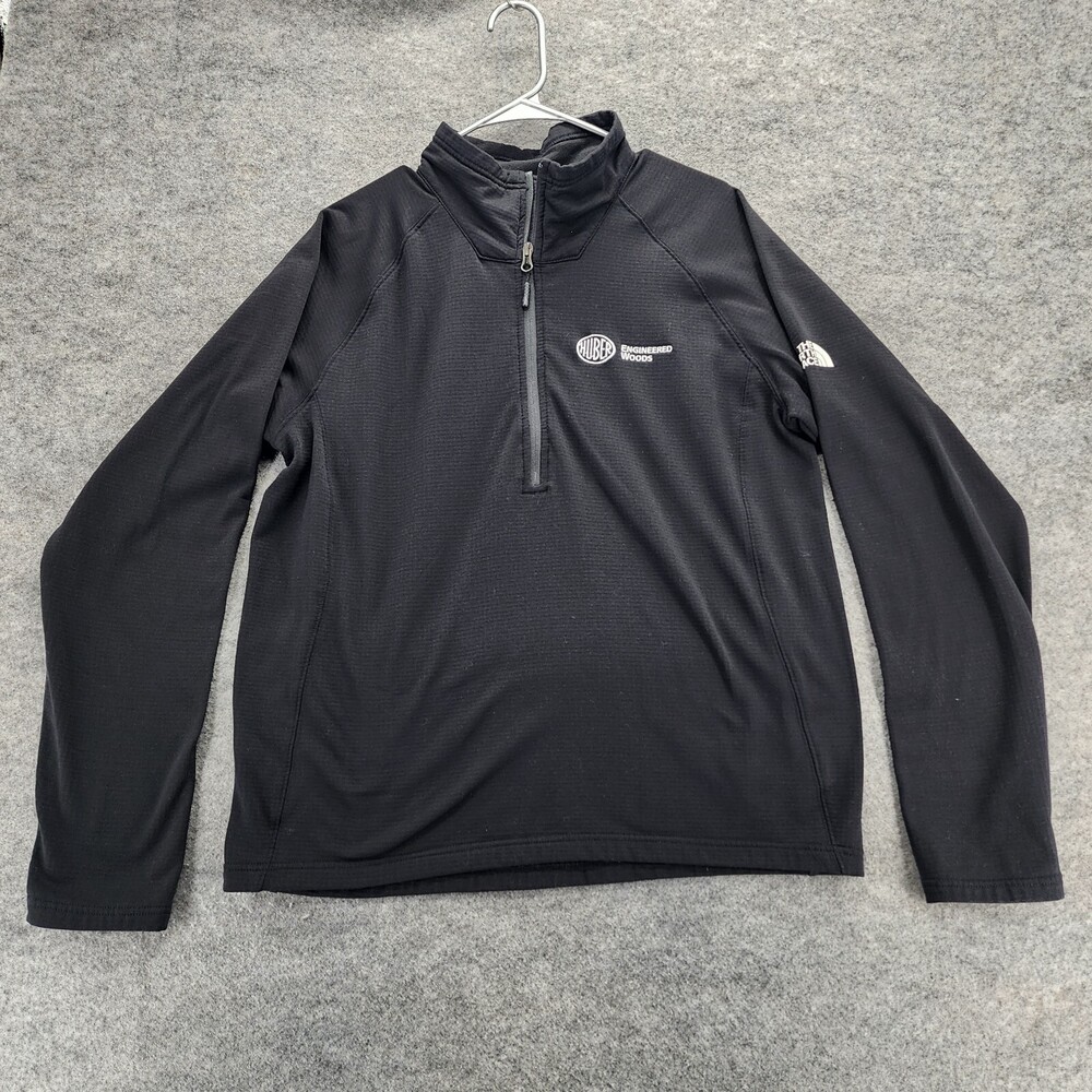 The North Face Pullover Mens Large Half Zip Black